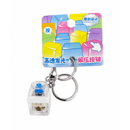 High-Transparency Glow Stress-Relief Single-Key Clip - Blue